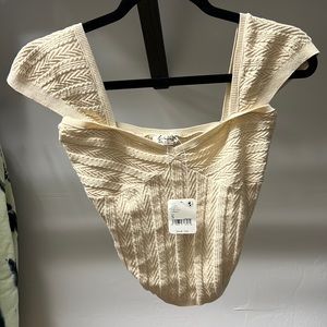 Free people cap sleeve Intimately top